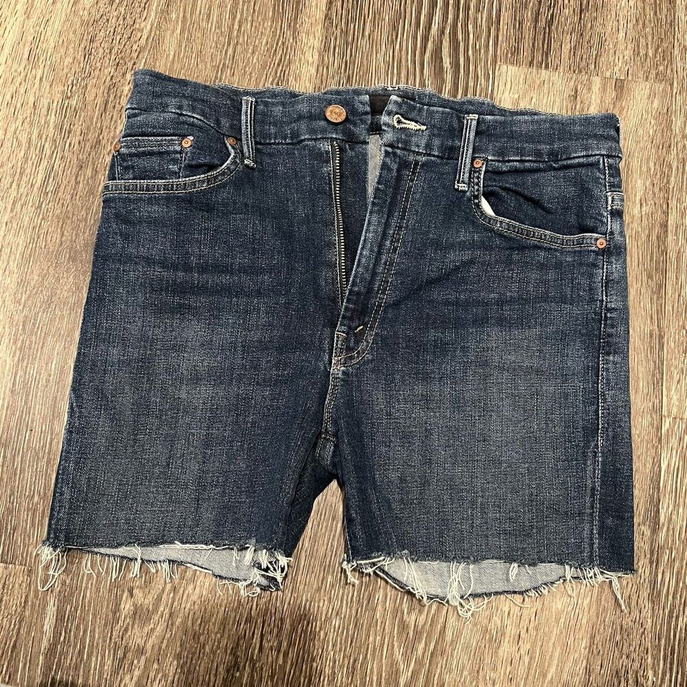 MOTHER The High Waisted Looker Jeans Cutoff Shorts Women’s 30 One Fell Sweep
